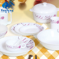 Heat Resistant Opal Glassware-24PCS Press Dinner Set